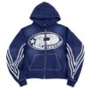 Blue “P Logo” Rhinestone Prestige Hoodie